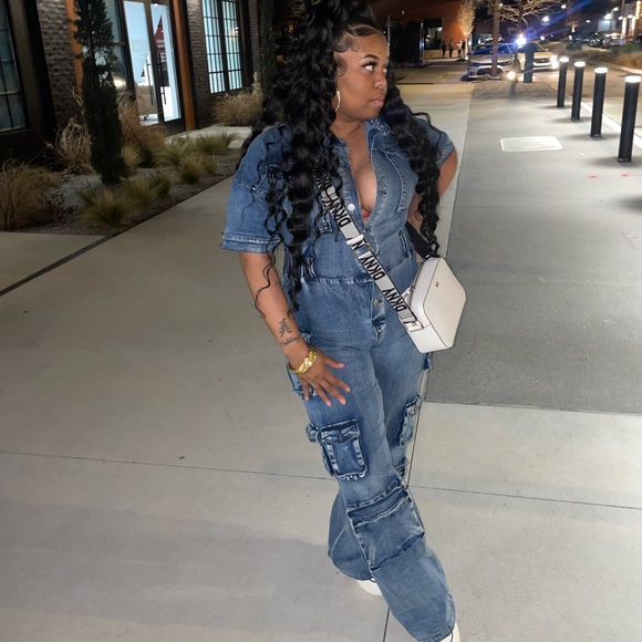 Pants - All in one denim jumpsuit
